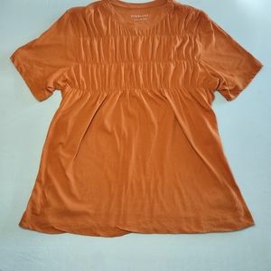 Everlane The Smock Tee Tshirt Burnt Orange Size Medium Short Sleeve Crewneck Top